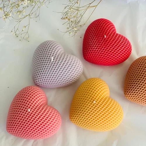 Heart Dots Candle