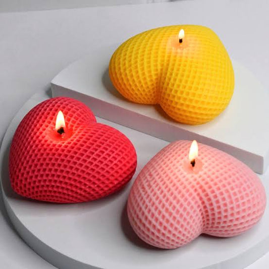 Heart Dots Candle