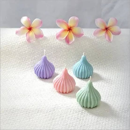 Modak Shape Candle for Home Decoration Pack of 4 Candle (Multicolour , Pack of 4)