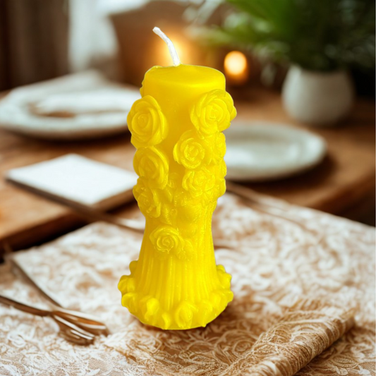 Flower Pillar Candle