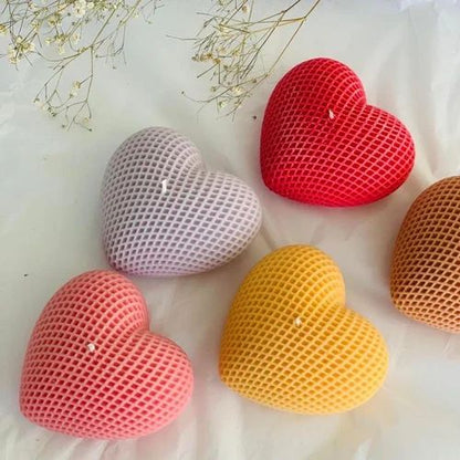 Heart Dots Candle