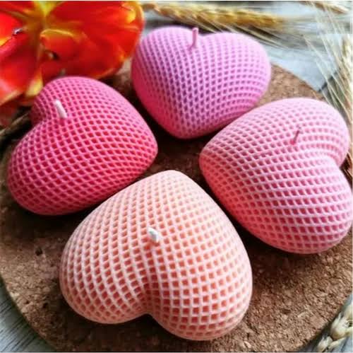 Heart Dots Candle