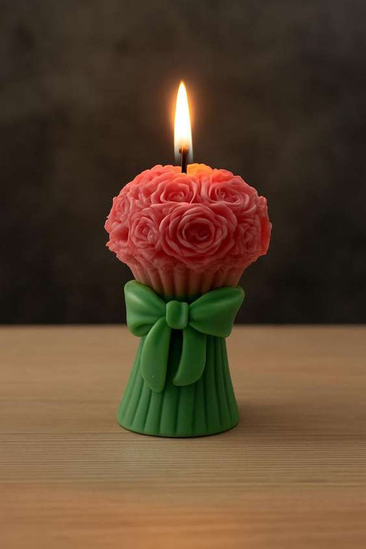 Handmade Rose Bouquet Candle | Perfect Gift & Décor